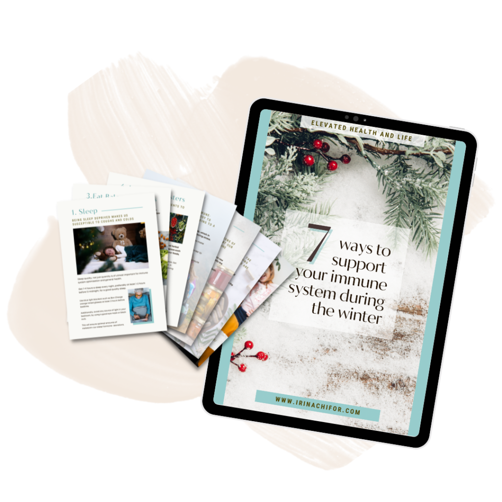 Irina Chifor Ebook mockups Lead magnet free guide on how to support your immune system during winter